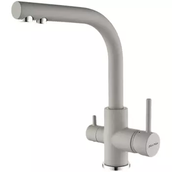 Смеситель для кухонной мойки Paulmark Essen Es213011-GRS серый дым