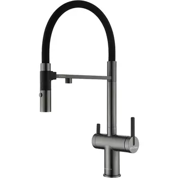 Смеситель для кухонной мойки Paulmark Gravity Gr213188-B с гибким изливом, беретта (Gr213888-GM)