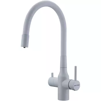 Смеситель для кухонной мойки Paulmark Salix Sa213419-431 белый матовый