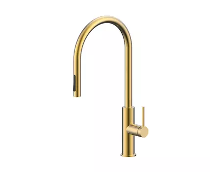 Смеситель для кухонной мойки Paulmark Senso Se215180-SBG светлое брашированное золото