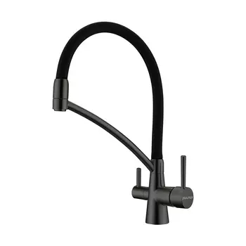 Смеситель для кухонной мойки Paulmark Siеgen Si213111-GM вороненая сталь