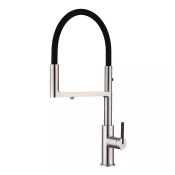 Смеситель для кухонной мойки Paulmark Tornado To213402-NI никель