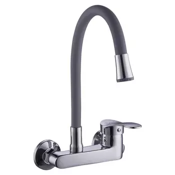 Смеситель для кухонной мойки Plstart PD46001-12 хром/серый