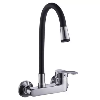 Смеситель для кухонной мойки Plstart PD46001-7 хром/черный