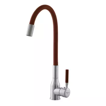 Смеситель для кухонной мойки PLStart PG54022B29 хром, коричневый