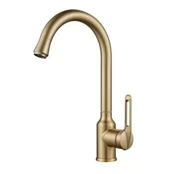 Смеситель для кухонной мойки Raffine F103G золотой сатин