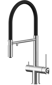 Смеситель для кухонной мойки Rivelato Adria 1523517 cromo с краном питьевой воды