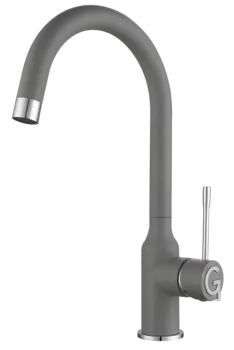 Смеситель для кухонной мойки Rivelato Garda 1923502 grigio cromo