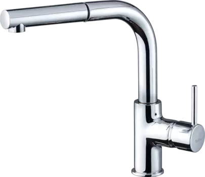 Смеситель для кухонной мойки Rivelato Ledro 9022200 cromo с выдвижной лейкой