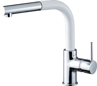 Смеситель для кухонной мойки Rivelato Ledro 9022201 brina cromo с выдвижной лейкой