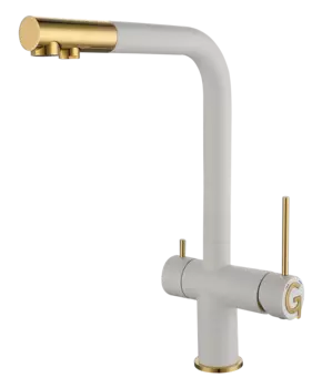 Смеситель для кухонной мойки Rivelato Lugano 1523513 brina oro с краном питьевой воды