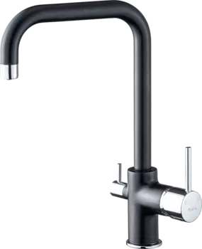 Смеситель для кухонной мойки Rivelato Tovel 9025208 antracite cromo с краном питьевой воды