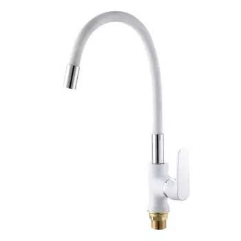 Смеситель для кухонной мойки РМС SL123W-016F-1 белый