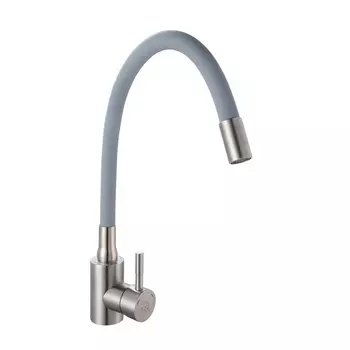 Смеситель для кухонной мойки РМС SUS124GY-016F серый