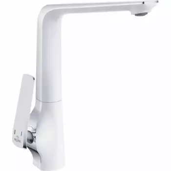 Смеситель для кухонной мойки Rose R1313F белый/хром