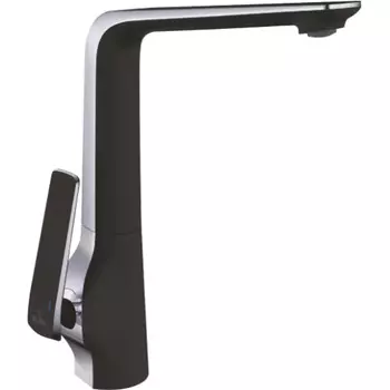 Смеситель для кухонной мойки Rose R1313H черный/хром