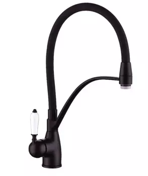 Смеситель для кухонной мойки Rose R153H черный