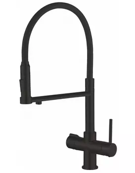 Смеситель для кухонной мойки Rose R758H черный