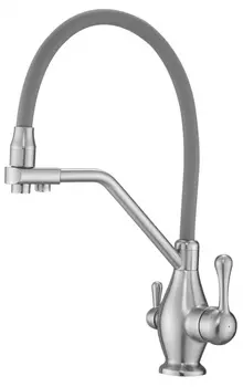 Смеситель для кухонной мойки Rose R858L сатин