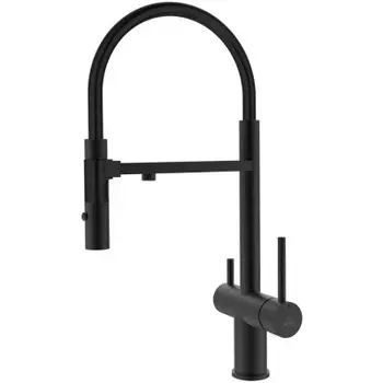 Смеситель для кухонной мойки Rose R958H черный