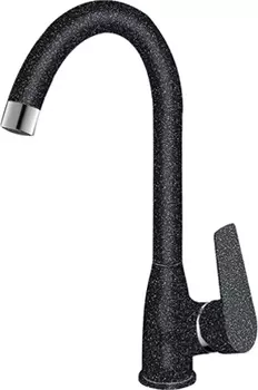 Смеситель для кухонной мойки Rossinka S35-23-Black черный