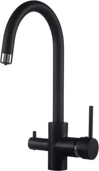 Смеситель для кухонной мойки Rossinka Z35-28 , черный