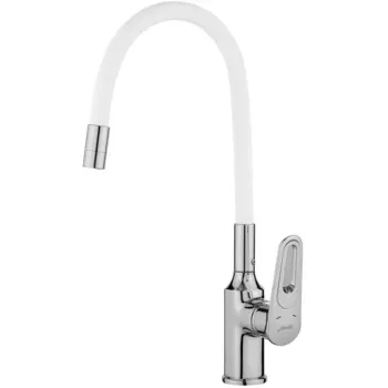 Смеситель для кухонной мойки с гибким изливом Savol S-600606A, хром