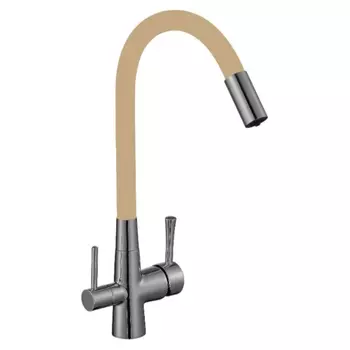 Смеситель для кухонной мойки с подключением к фильтру Savol S-L1806L-12, сатин
