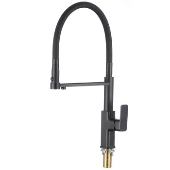 Смеситель для кухонной мойки с подключением к фильтру Savol S-L1808H-01, черный