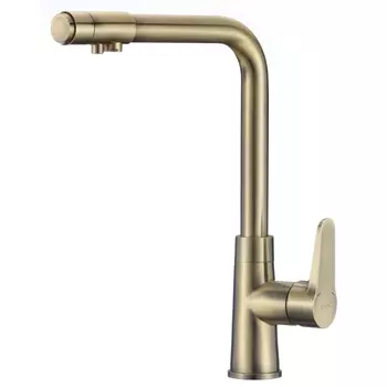 Смеситель для кухонной мойки с подключением к фильтру Savol S-L1804C, бронза