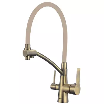Смеситель для кухонной мойки с подключением к фильтру Savol S-L1805C-12, бронза