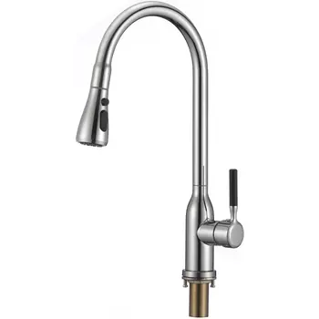 Смеситель для кухонной мойки Savol S-002804A, хром