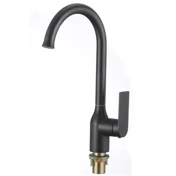 Смеситель для кухонной мойки Savol S-601816H черный