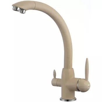 Смеситель для кухонной мойки Savol S-L1699S песочный