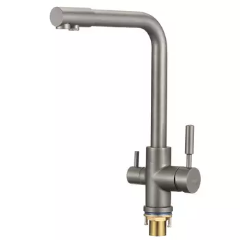 Смеситель для кухонной мойки Savol S-L1801Q серый