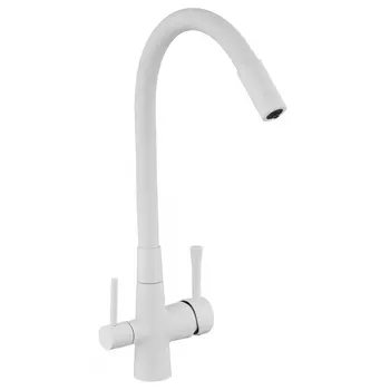 Смеситель для кухонной мойки Savol S-L1806W-02 белый