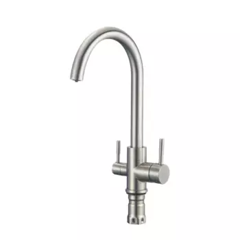 Смеситель для кухонной мойки Shevanik S168B сатин