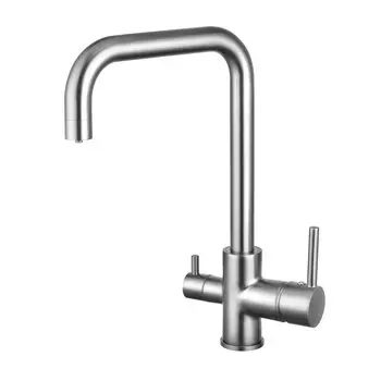 Смеситель для кухонной мойки Shevanik S228L сатин