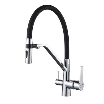 Смеситель для кухонной мойки Shevanik S278 хром