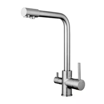 Смеситель для кухонной мойки Shevanik S328L сатин