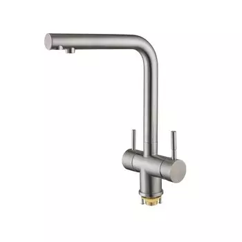 Смеситель для кухонной мойки Shevanik S468B сатин