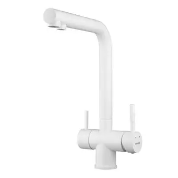 Смеситель для кухонной мойки Shevanik S468C белый