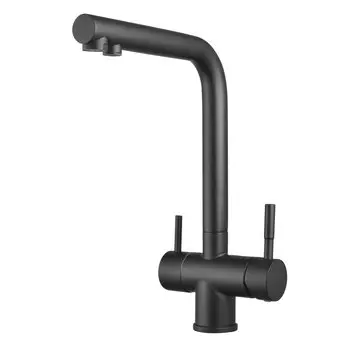 Смеситель для кухонной мойки Shevanik S468H черный