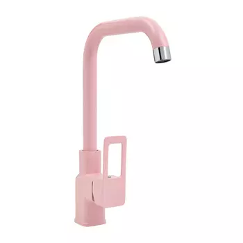 Смеситель для кухонной мойки Славен Коттедж СЛ-ОД-Д90 розовый матовый