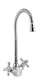 Смеситель для кухонной мойки Славен Прораб СЛ-ДВ-О25 с гибким изливом
