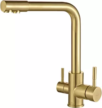 Смеситель для кухонной мойки Steel Hammer SH 801 Inox Bronze PVD