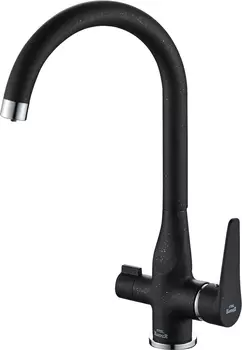 Смеситель для кухонной мойки Steel Hammer SH 910 Black Cr