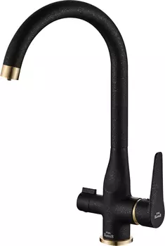 Смеситель для кухонной мойки Steel Hammer SH 910 Black Br