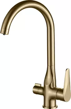 Смеситель для кухонной мойки Steel Hammer SH 910 Bronze бронза