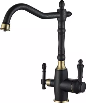 Смеситель для кухонной мойки Steel Hammer SH 812 Black Br